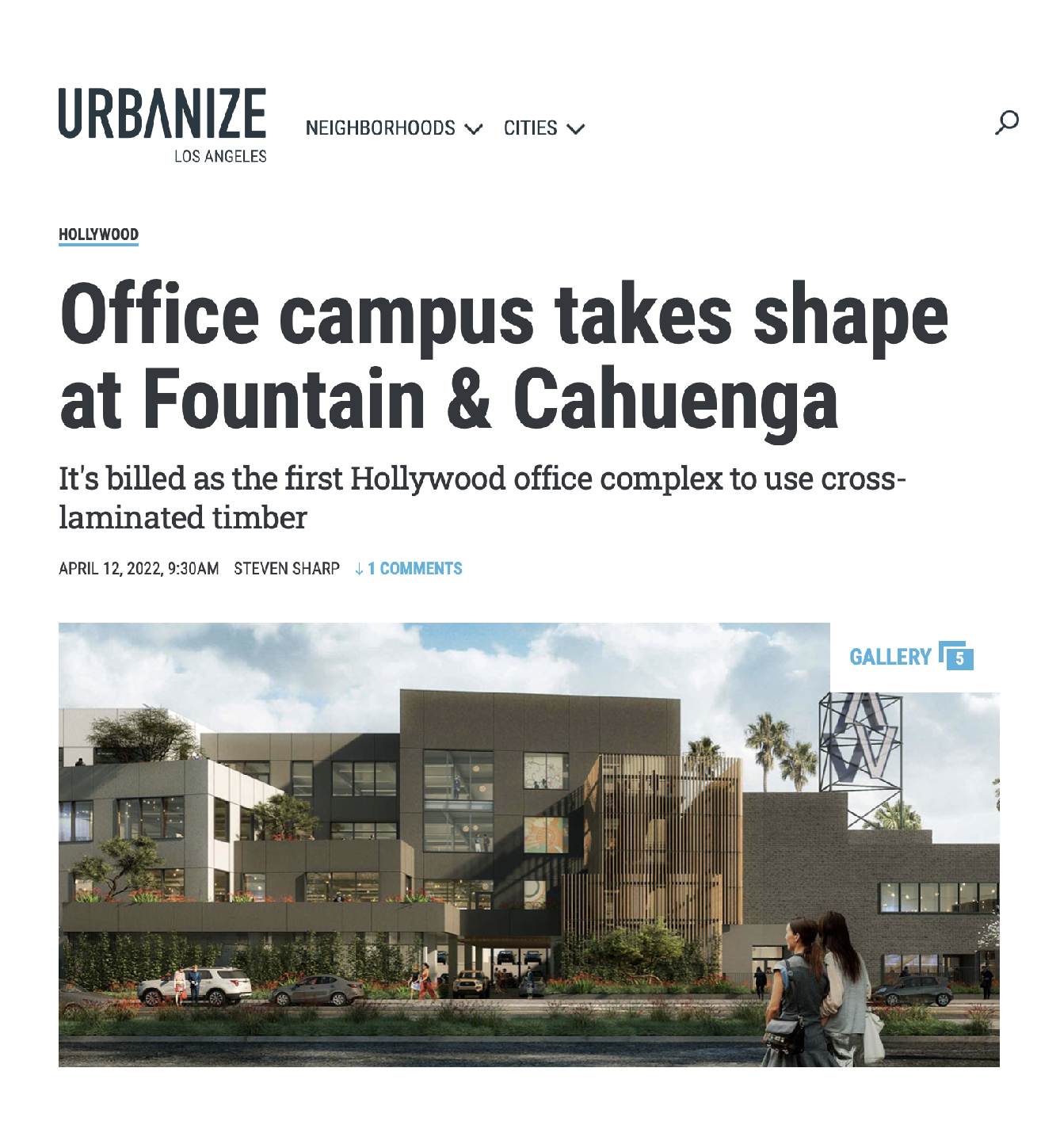 Office campus takes shape at Fountain & Cahuenga