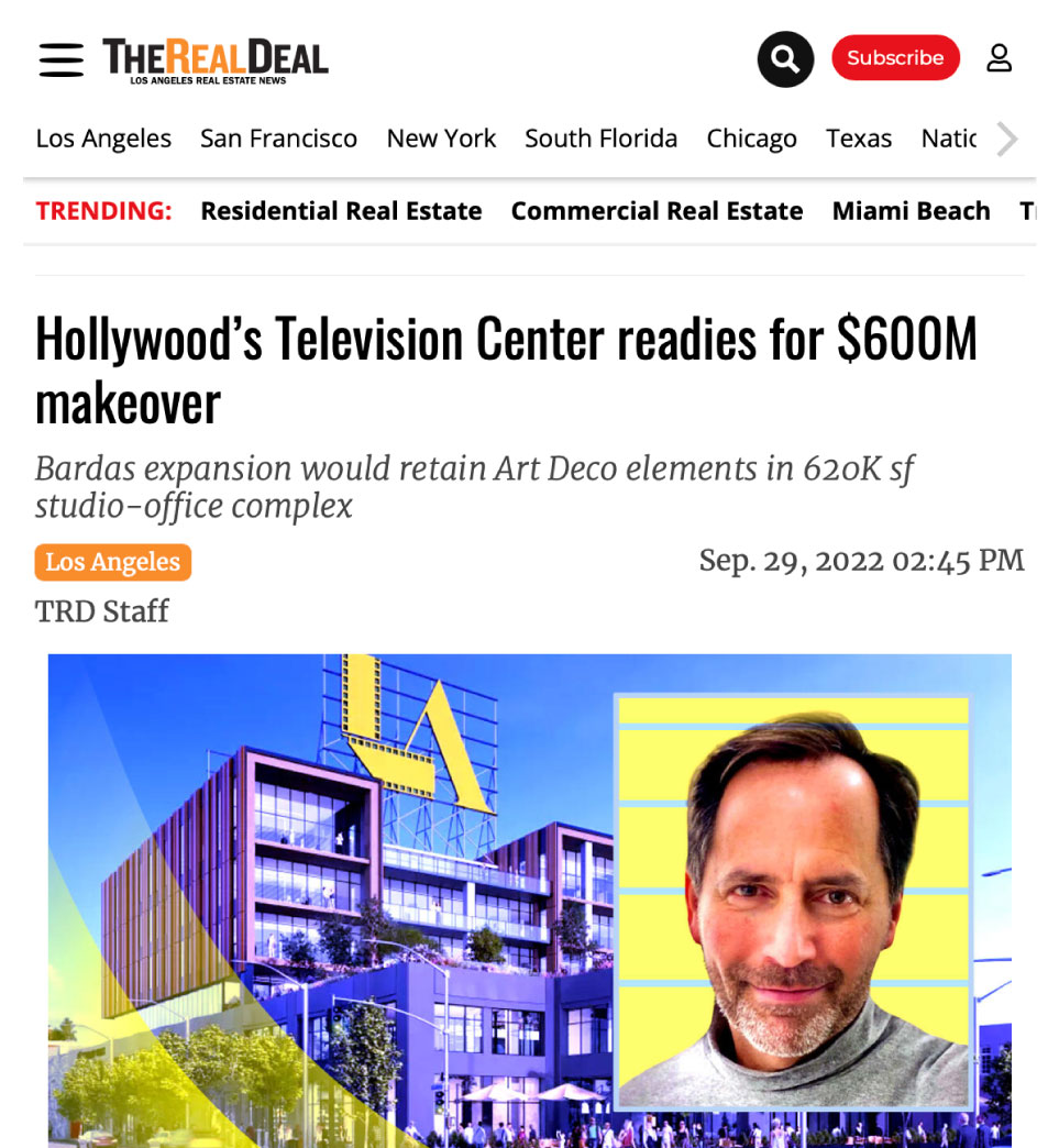Hollywood's Television Center Readies for $600M Makeover