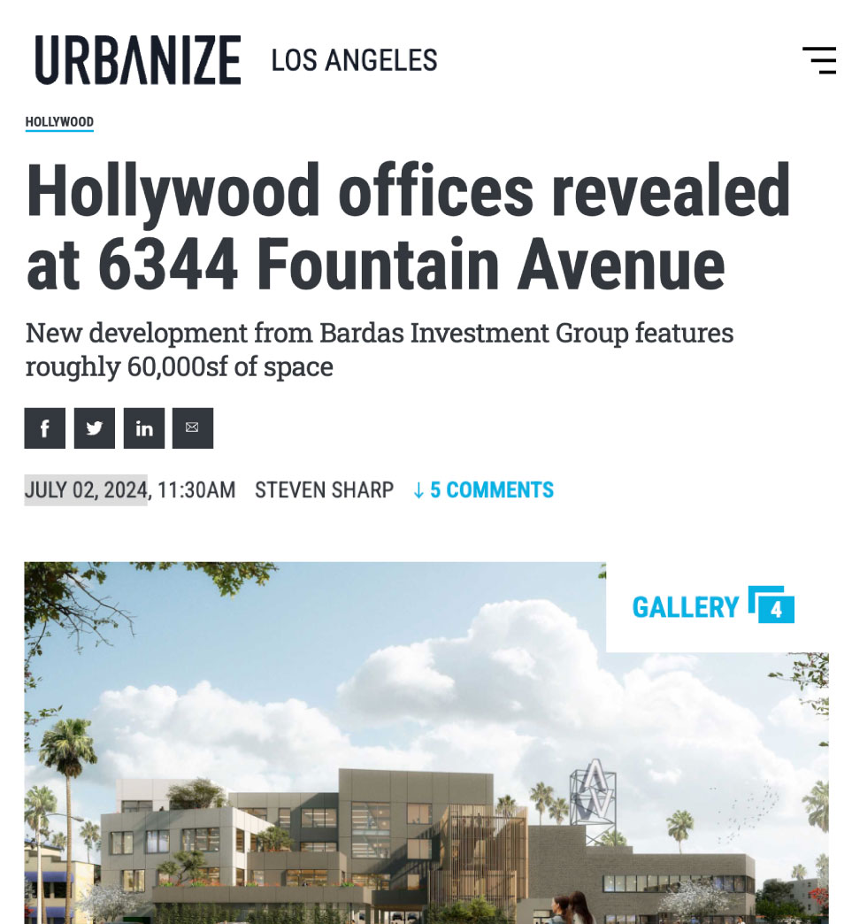 Hollywood offices revealed at 6344 Fountain Avenue